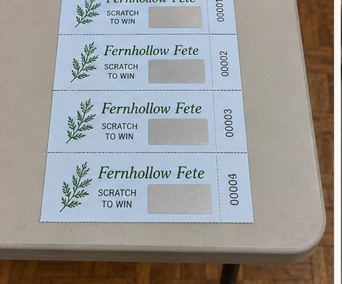 Customized raffle tickets for events and venues