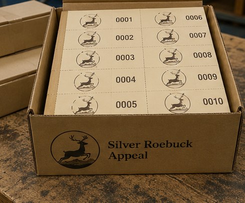Customized raffle tickets for membership organisations